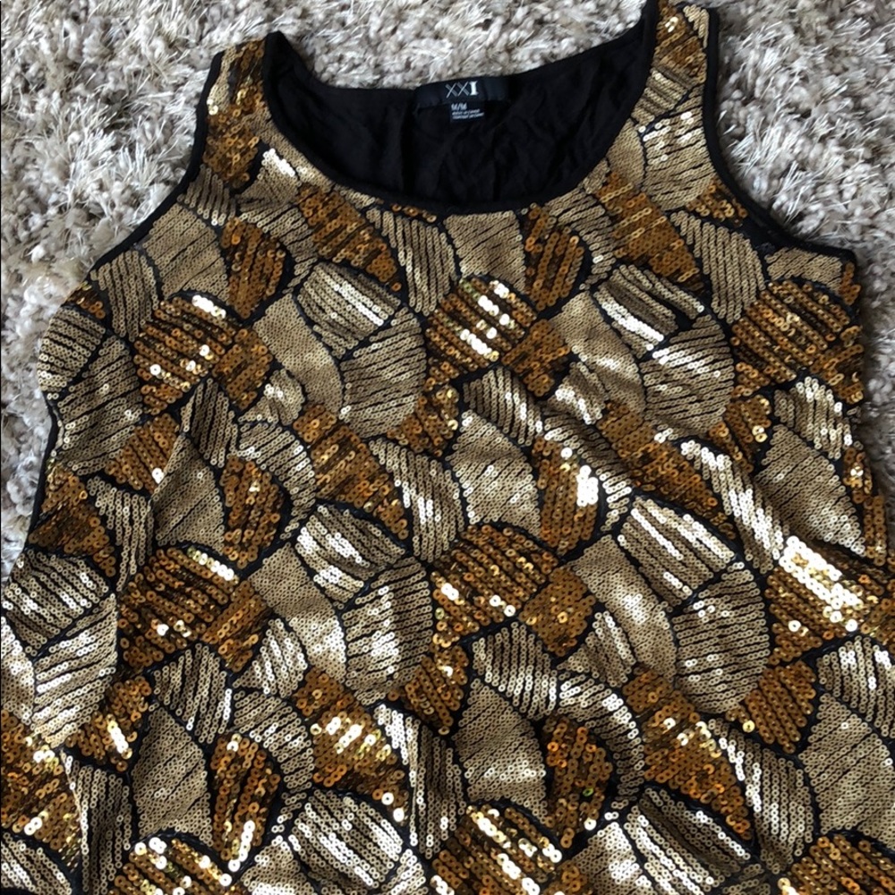 Forever 21 Rhinestone Tank Top